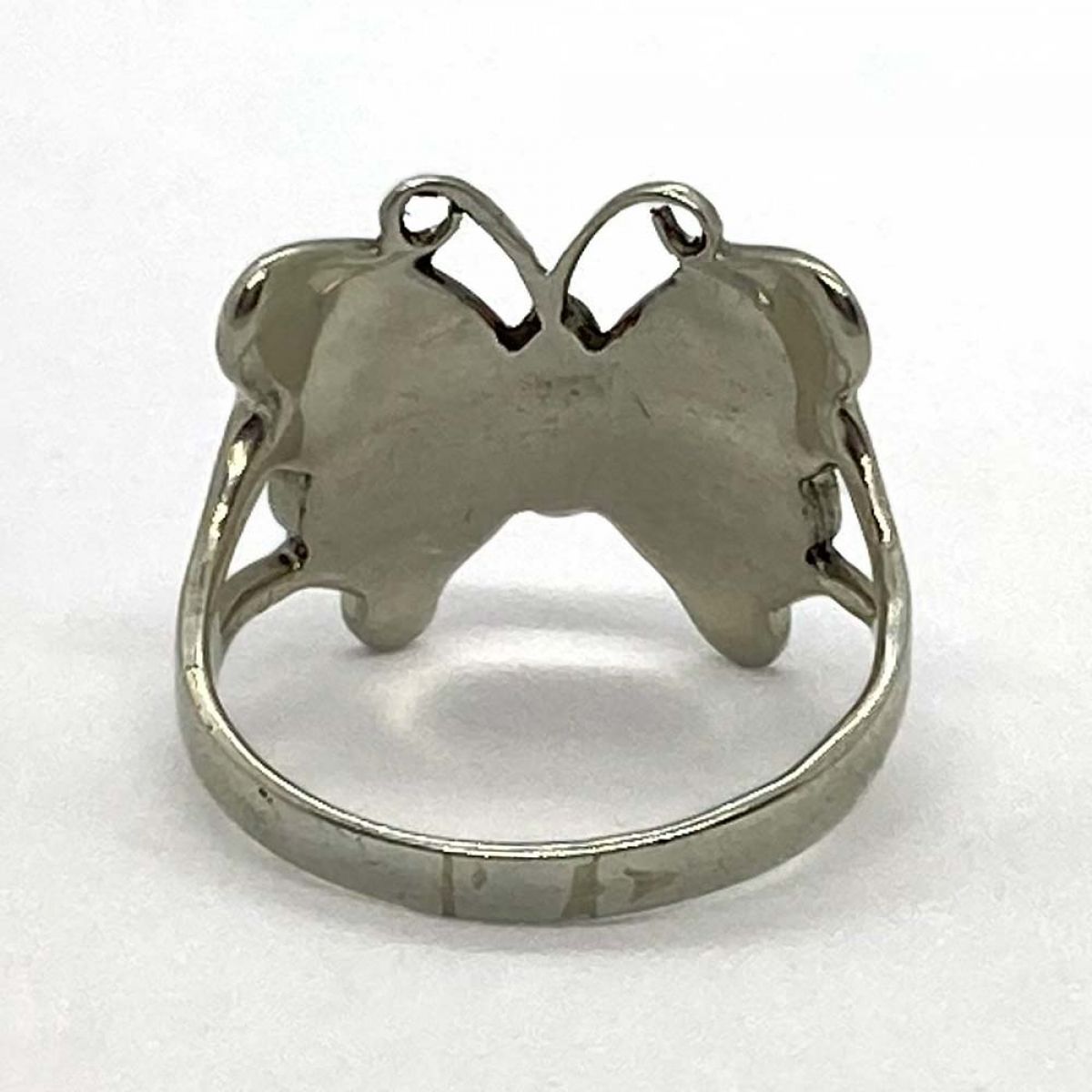 Srebrni prsten crni leptir