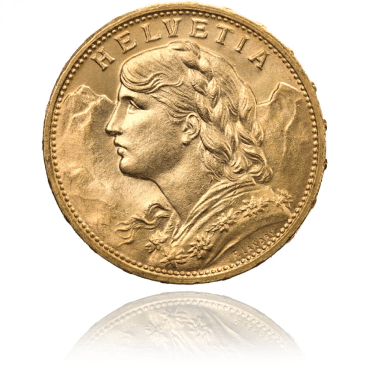 20 Franaka - Švicarska Helvetia-Vreneli