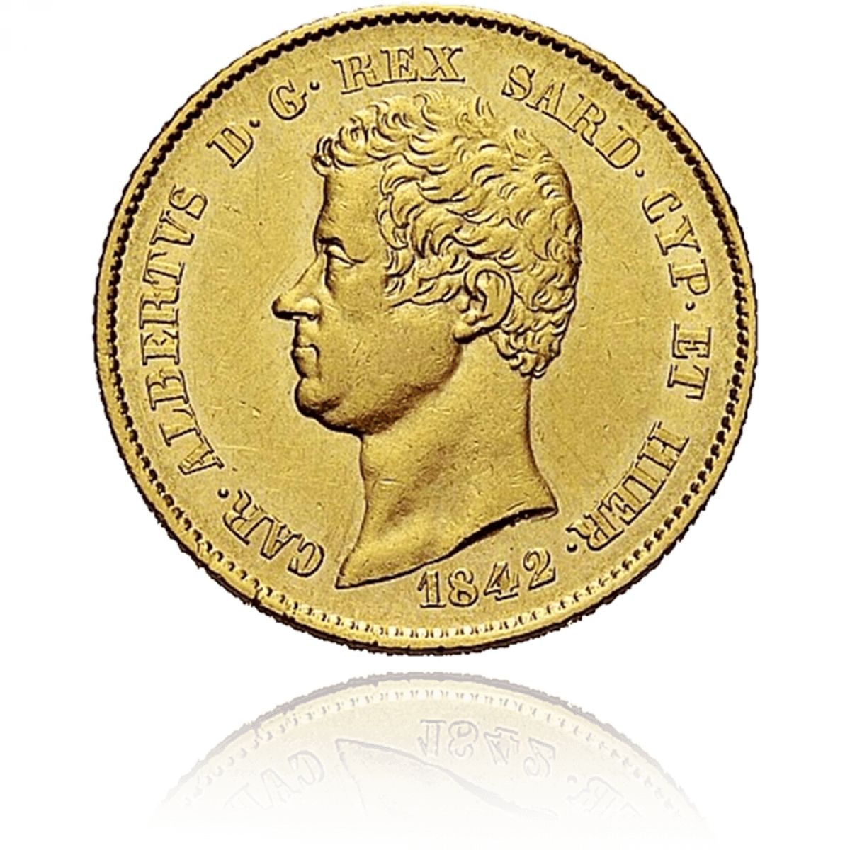 Zlatnik;20 lira , Karlo Alberto