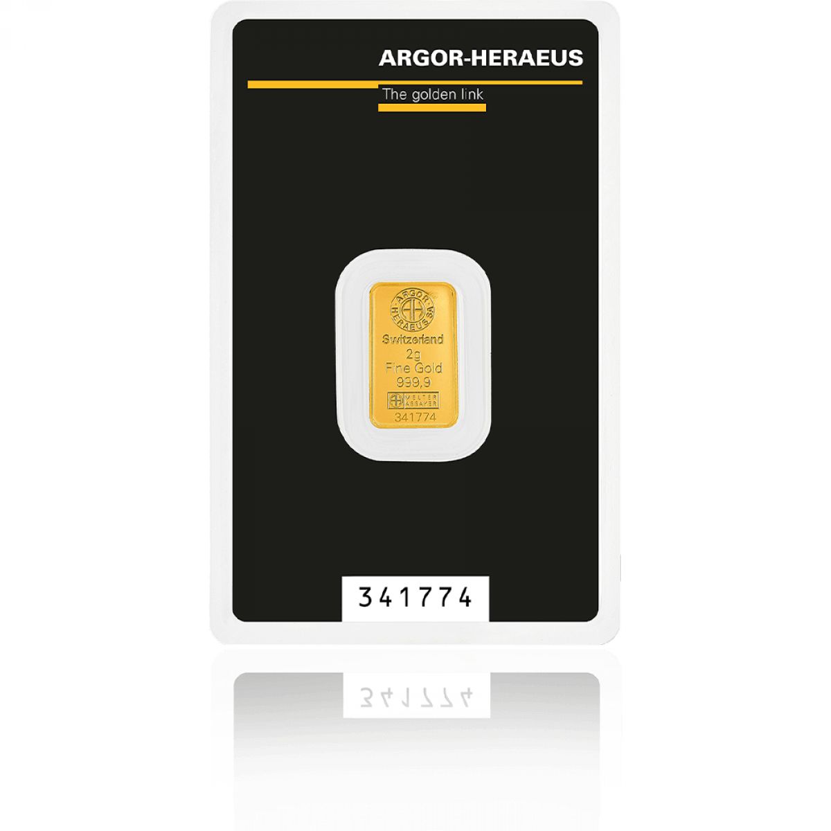 Zlatna poluga -2 grama Argor Heraeus