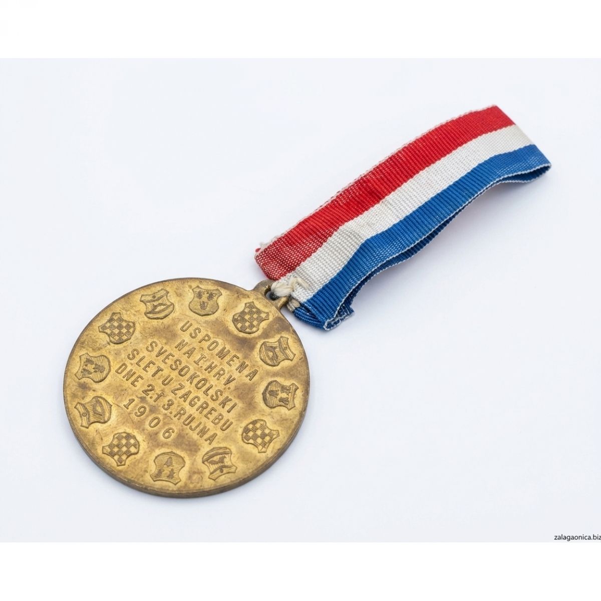 Spomen-medalja – I. hrvatski svesokolski slet u Zagrebu (1906.)