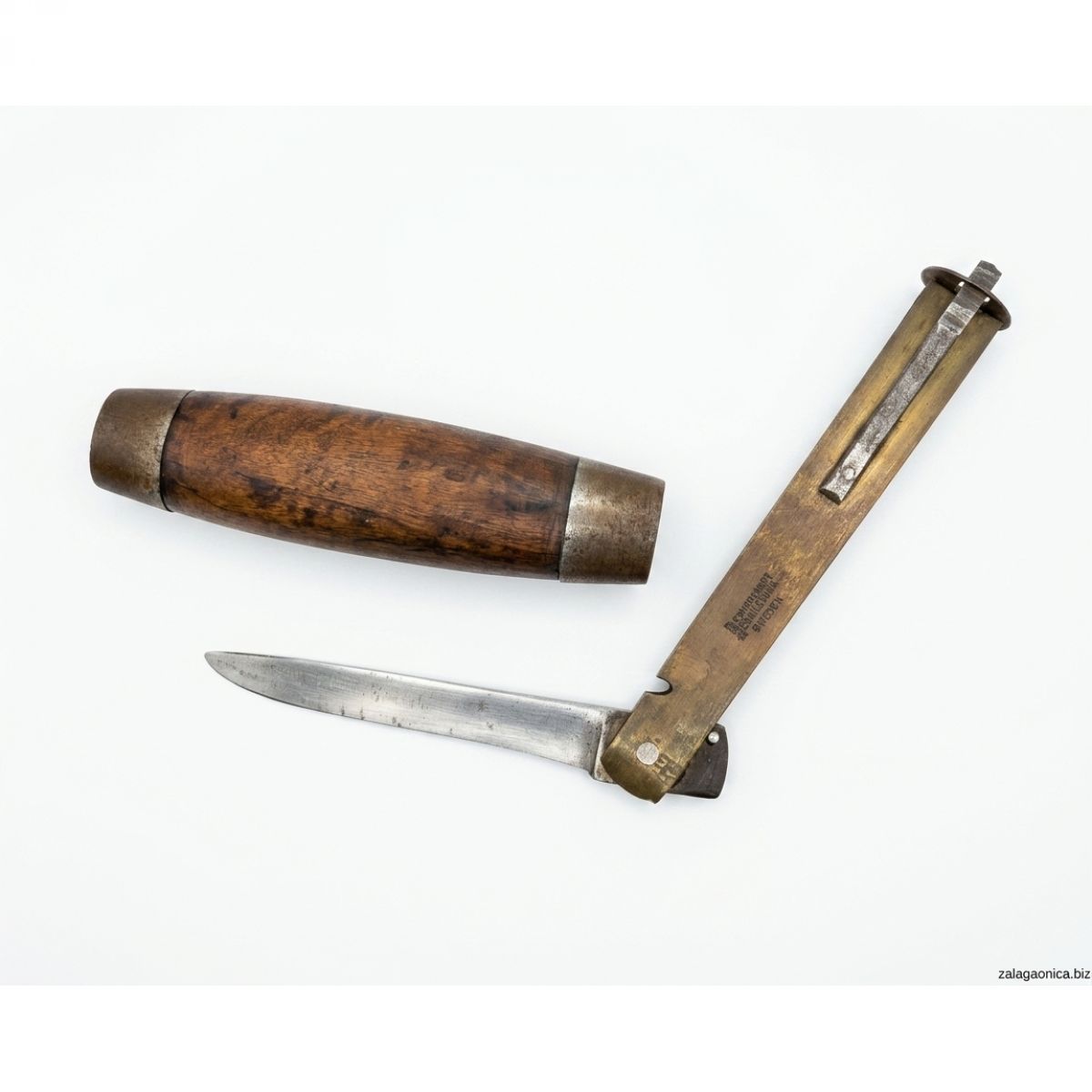 Antikni švedski bačvasti nož (Swedish Barrel Knife) – Jernbolaget Eskilstuna