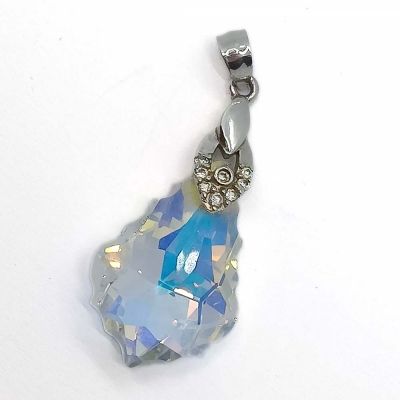 Srebrni privjesak kristalna suza