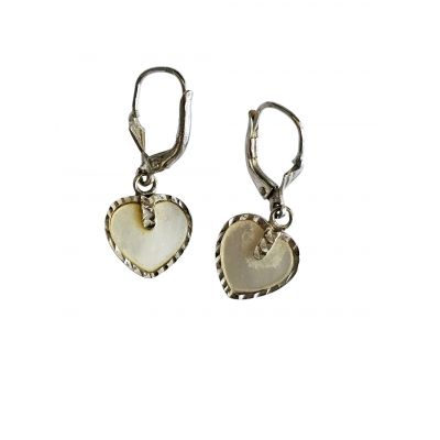 Zlatne Naušnice-Srce sedef