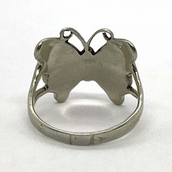 Srebrni prsten crni leptir