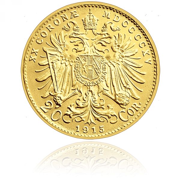 Zlatni 20 kruna;1915. novokov