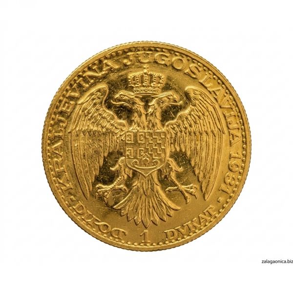 Zlatnik 1 Dukat – Kralj Aleksandar I (1931.)